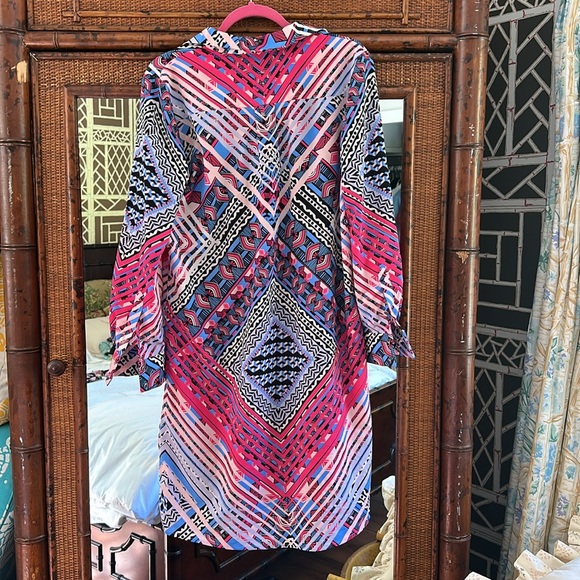 Antonio Melani Size 4- Vibrant Geometric Print Dress - Picture 2 of 4